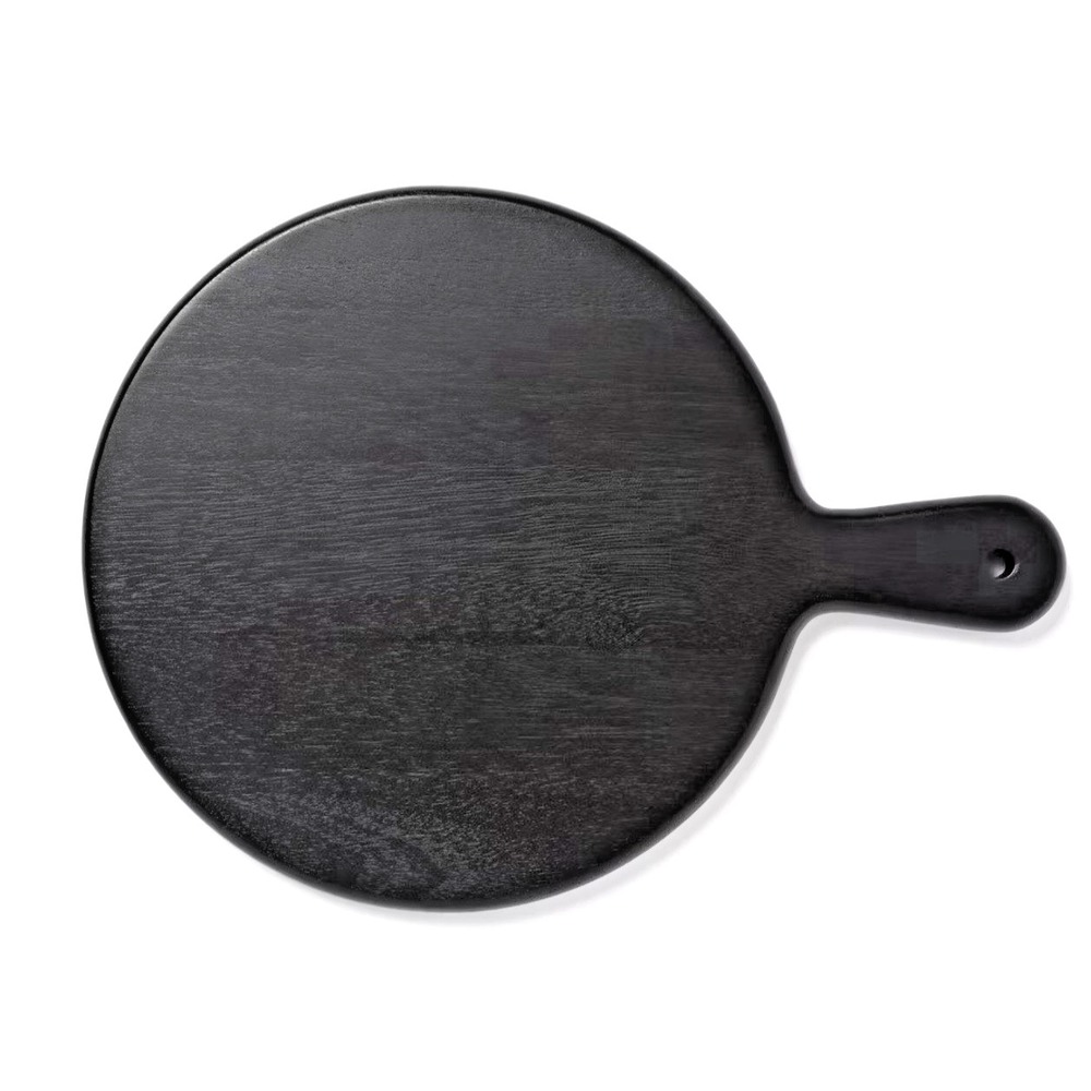 Threshold Black Varnished Acacia Eastport Modern Serving Board (16"x12")